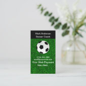 Soccer Theme Sports Food Expert l2 Visitekaartje (Staand voorkant)