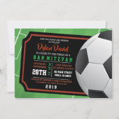 SOCCER TICKET Bar Bat Mitzvah Uitnodiging (Voorkant)