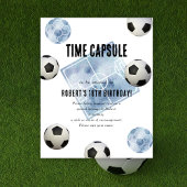 Soccer Time Capsule 1st birthday  Poster