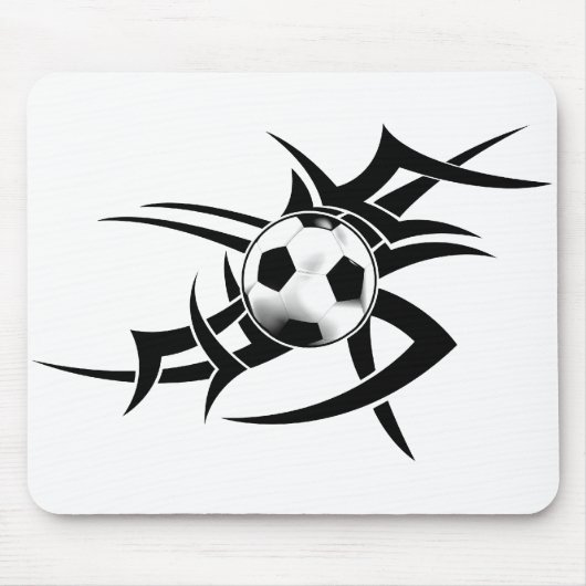 Soccer Tribal Mousepad Muismat (Voorkant)