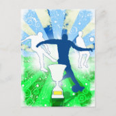 Soccer Trophy Briefkaart (Voorkant)