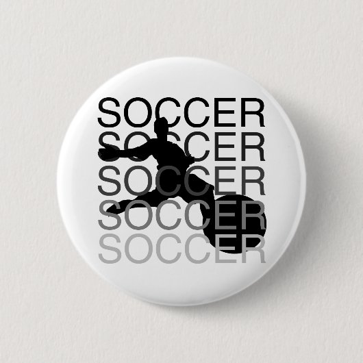 SOCCER Tshirts en cadeaus Ronde Button 5,7 Cm (Voorkant)