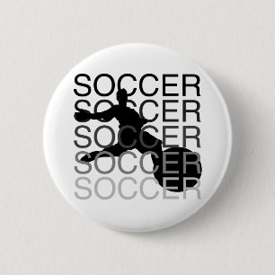 SOCCER Tshirts en cadeaus Ronde Button 5,7 Cm