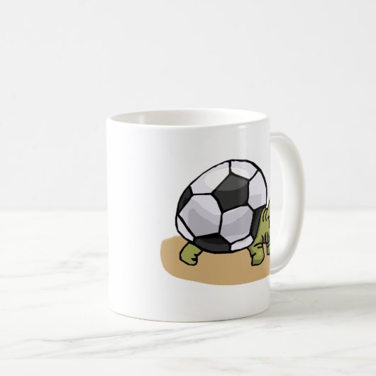 Soccer Turtle Koffiemok (Voorkant rechts)
