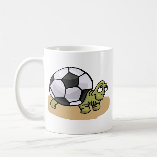 Soccer Turtle Koffiemok (Links)