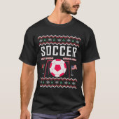 Soccer Ugly KerstSweater T-shirt (Voorkant)