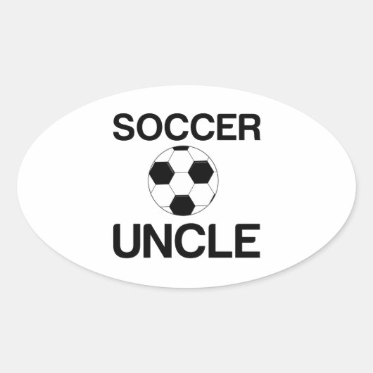 SOCCER UNCLE OVALE STICKER (Voorkant)