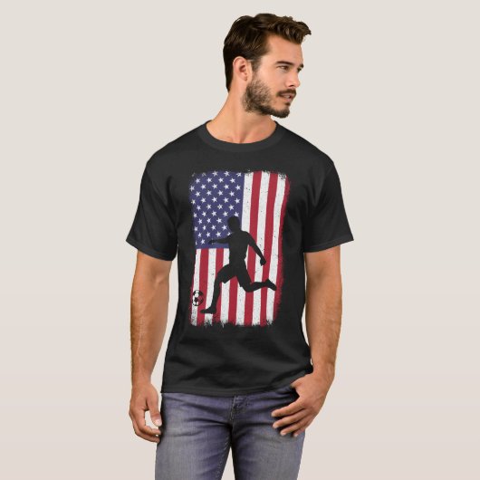Soccer USA Flag T-shirt (Voorkant volledig)