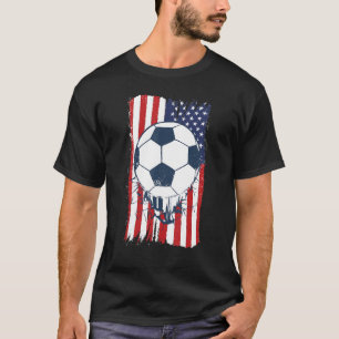 Soccer USA Flag Voetbal Graphic Boys Kinder T-shirt