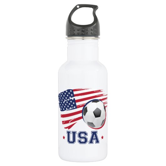 Soccer USA Waterfles (Voorkant)