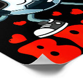 Soccer Valentine Six Seven 6 7 Bruh Funny Boys Kid Poster (Hoek)