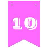 Soccer verjaardagsbanner meisjes roze partijthema vlaggetjes (Tweede vlag)