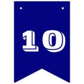 Soccer verjaardagsbanner sportpartij jongens marin vlaggetjes (Tweede vlag)