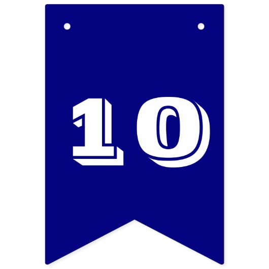 Soccer verjaardagscar coole jongens marinepartij vlaggetjes (Tweede vlag)