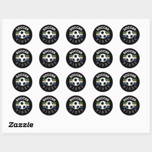 Soccer Vibes Ronde Sticker