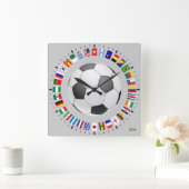 SOCCER VIERKANTE KLOK (Huis)