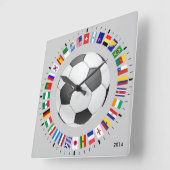 SOCCER VIERKANTE KLOK (Hoek)
