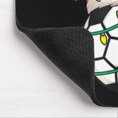 Soccer With Santa Hat Funny Christmas Xmas Gift  Muismat (Hoek)