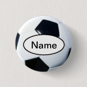 soccer with your name on it ronde button 3,2 cm (Voorkant)