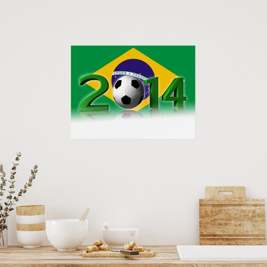 Soccer World Championship 2014 Poster (Keuken)