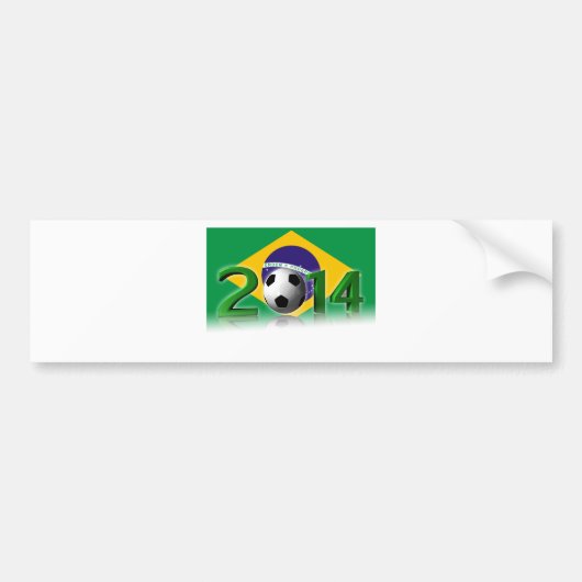Soccer World Cup 2014 Bumpersticker (Voorkant)