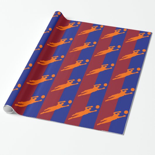 Soccer Wrapping Paper Cadeaupapier (Uitgerold)