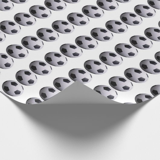 Soccer Wrapping Paper Cadeaupapier (Hoek)