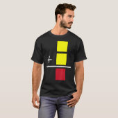 Soccer Yellow Red Card Referee Funny Sportlovers T-shirt (Voorkant volledig)