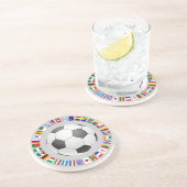 SOCCER ZANDSTEEN ONDERZETTER (Zijkant)