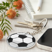Soccerball AcrylSleutelhanger Sleutelhanger (Voorkant Rechts)