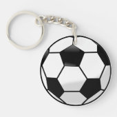 Soccerball AcrylSleutelhanger Sleutelhanger (Voorkant)