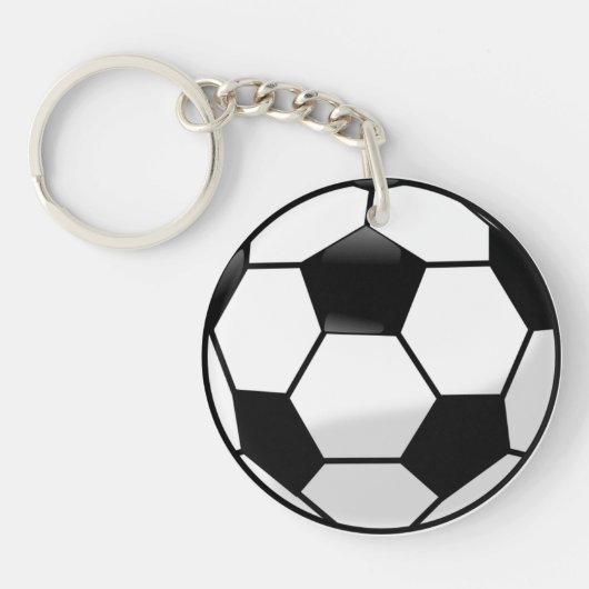 Soccerball AcrylSleutelhanger Sleutelhanger (Voorkant)