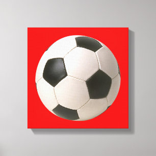 Soccerball Canvas Afdruk