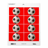 Soccerball Etiket (Full Sheet)