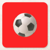 Soccerball Kartonnen Onderzetters (Voorkant)
