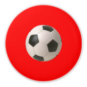 Soccerball Keramische Knop (Voorkant)