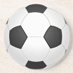 Soccerball-Onderzetter - Football Zandsteen Onderzetter