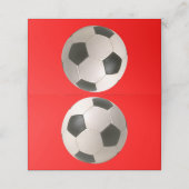 Soccerball Plaatskaartje (Buitenkant ongevouwen)