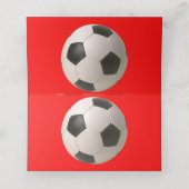 Soccerball Plaatskaartje (Binnenkant ongevouwen)
