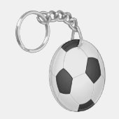 Soccerball Sleutelhanger Gift (Voorkant Links)