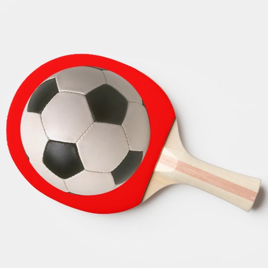 Soccerball Tafeltennisbatje (Zijkant)