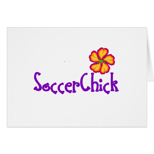 SoccerChick FlowerDark (Voorkant Horizontaal)