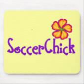 SoccerChick FlowerDark Muismat (Voorkant)