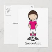 SoccerGirl Briefkaart (Voorkant / Achterkant)