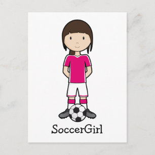 SoccerGirl Briefkaart