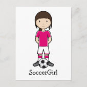 SoccerGirl Briefkaart (Voorkant)