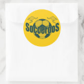 Socceroos wereldvoetbal Roos logo geschenken Ronde Sticker (Tas)