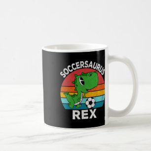 Soccersaurus Rex Voetbal Dinosaurus Voor Jongens K Koffiemok