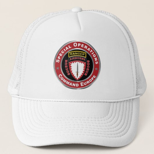 SOCEUR Special Operations Command Europa Trucker Pet (Voorkant)