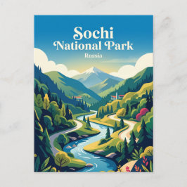 Sochi Nationaal Park Rusland Briefkaart